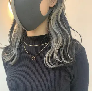カラー ミディアム パーマ CEINE OURのヘアスタイル