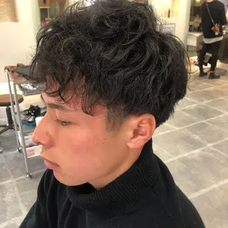 ショート カラー パーマ 眠れるヘッドスパ✨ chacoのヘアスタイル