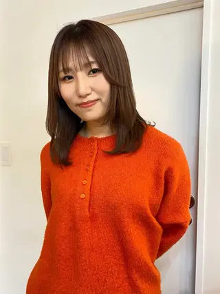 ミディアム ichika/福岡 /透明感カラー🤎のヘアスタイル