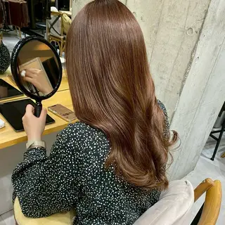 ロング カラー ブリーチなし 暖色カラー/井上あいのヘアスタイル