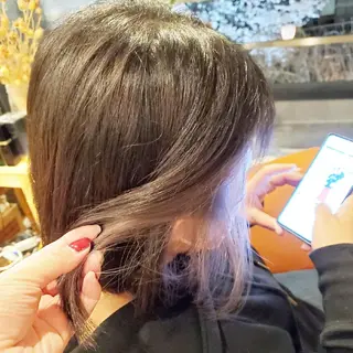 ミディアム カラー spa hair ark 富井直美のヘアスタイル