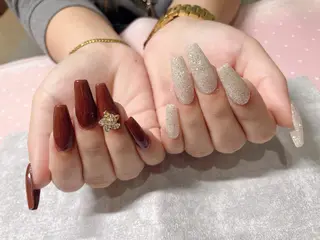 セミロング ネイル 《LB》ラブリエ Nail&eyeのマツエク・マツパデザイン
