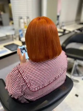 セミロング カラー ABE HARUNEのヘアスタイル
