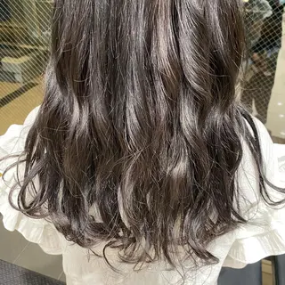 ロング ボブ/レイヤー/パー マ/新宿/KOKIのヘアスタイル