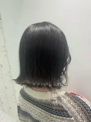 セミロング カラー パーマ ヘアアレンジ ネイル マツエク・マツパ 韓国風ベージュ🤎 赤みなし🌿横浜🤎のヘアスタイル