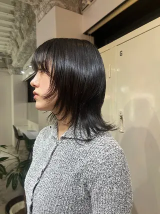 ミディアム 💎艶ハイトーン／ はるか💎のヘアスタイル