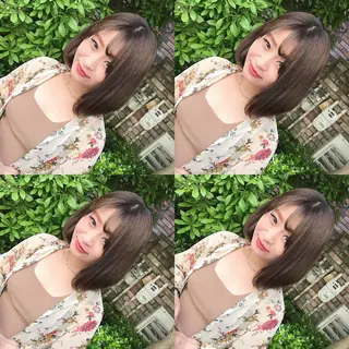 ショート カラー ヘアアレンジ TAKUMAブリーチ /切りっぱなし🪽のヘアスタイル