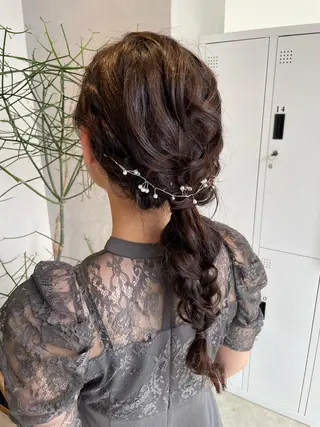 ヘアアレンジ 透明感カラー✨艶髪 制作🌱山根あゆみのヘアスタイル
