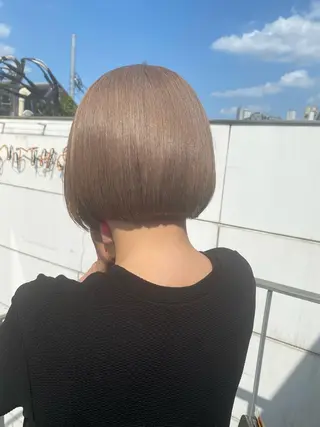 ショート カラー ヘアアレンジ 押切 響　のヘアスタイル