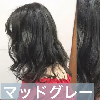セミロング カラー 小柳 公邦のヘアスタイル