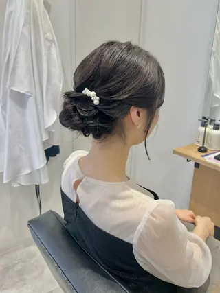 ロング ヘアアレンジ 黒阪 なみのヘアスタイル
