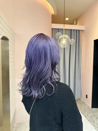 セミロング レイヤー/ハッシュ 渋谷/サッタのヘアスタイル