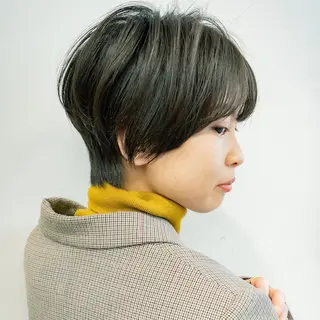 ショート 天王寺韓国ヘア 小山歓実のヘアスタイル