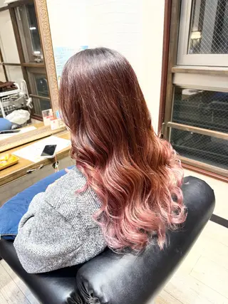 セミロング カラー ハイトーン✨髪質改善 ✨スパ得意✨ミヤタのヘアスタイル