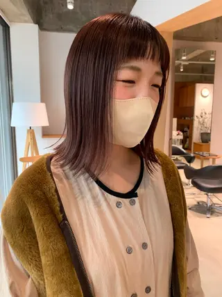 ミディアム カラー AR.MARA サトウヒカルのヘアスタイル