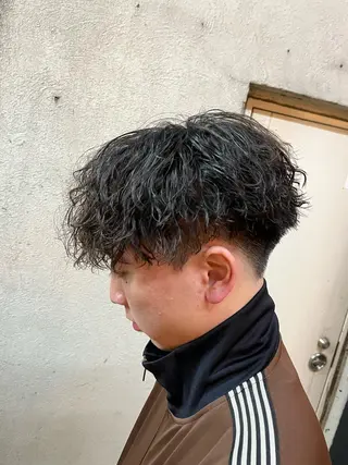 ショート パーマ メンズ 🏆メンズヘア特化 🥇代表りんぺーのヘアスタイル