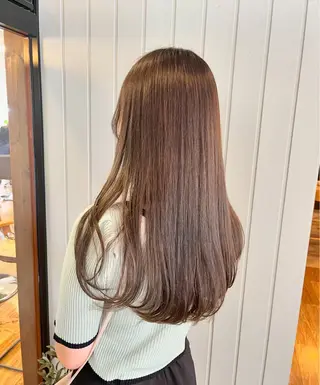 ロング 田中 結月のヘアスタイル