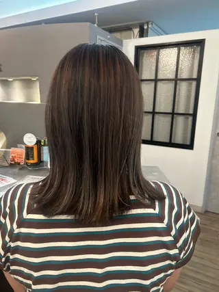 ミディアム カラー ブリーチ／ヘアセット 🪞🌙minamiのヘアスタイル