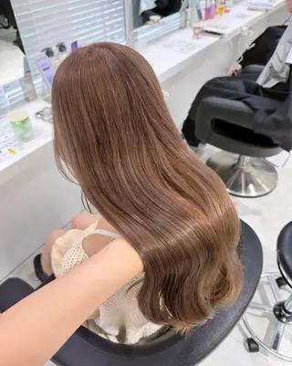カラー 🤍ブリーチなし ブラウンhimi🤍のヘアスタイル