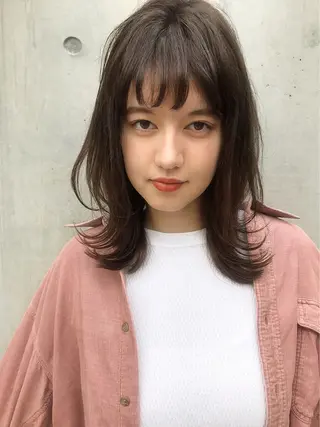 ミディアム カラー コジマ ダイスケのヘアスタイル