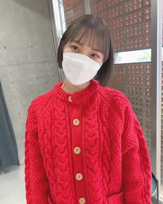 ショート カラー ボブパーマコテ巻き風 パーマNo1深江秀平のヘアスタイル