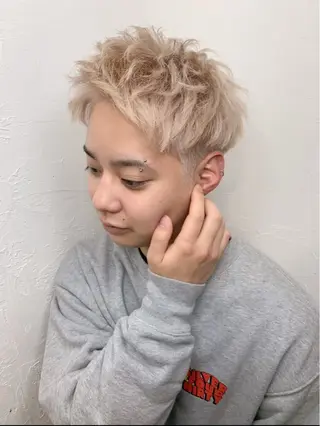 ショート 江坂/メンズカット メンズパーマ/山本翼のヘアスタイル