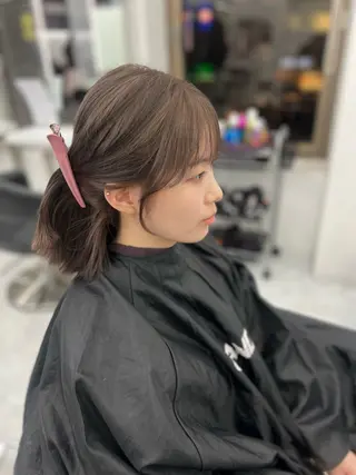 ミディアム カラー 💖似合わせカラー レイヤー💖縮毛矯正のヘアスタイル