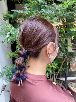 ミディアム 早稲田 千尋のヘアスタイル