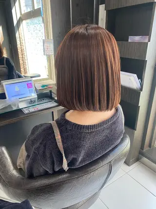 ミディアム カラー ホワイト系はお任せ /ブリーチ/店長岩崎のヘアスタイル