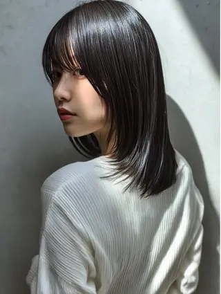 ミディアム TELAHAIR 髪質改善特化型サロンのヘアスタイル