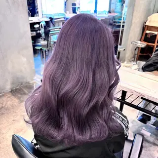 セミロング カラー うる艶カラー /縮毛矯正✨レオンのヘアスタイル