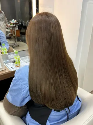 ロング ダブルカラーベージュ カラー/tuburaのヘアスタイル