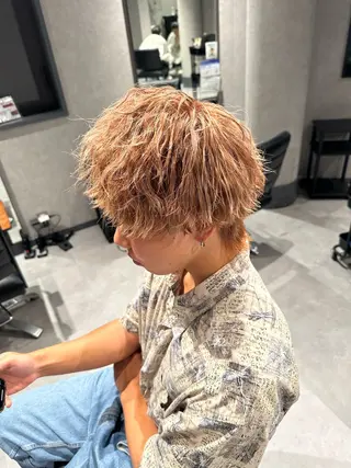 ミディアム カラー ヘアアレンジ メンズ メンズヘア静岡 ✂︎Ryuheiのヘアスタイル