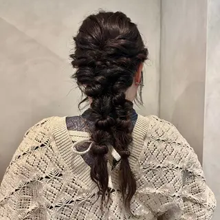 ロング Yuki☺︎パーマ レイヤーカットのヘアスタイル