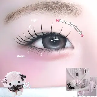 マツエク・マツパ 🩶LED＆ダブル フラットRAN🪽のマツエク・マツパデザイン