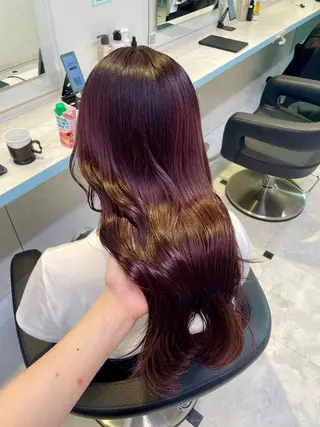 カラー 🇰🇷韓流暖色ヘア 🍒saaya🍒のヘアスタイル