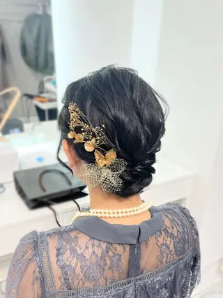 ショート ヘアアレンジ ヘアセット専門店 Rのヘアスタイル