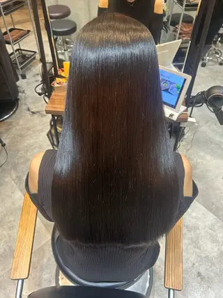 ロング 竹川菜海 レイヤーカットのヘアスタイル