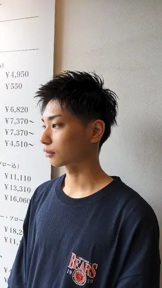 ショート メンズ こにし/蒲生四丁目 /美髪カラー/スパのヘアスタイル