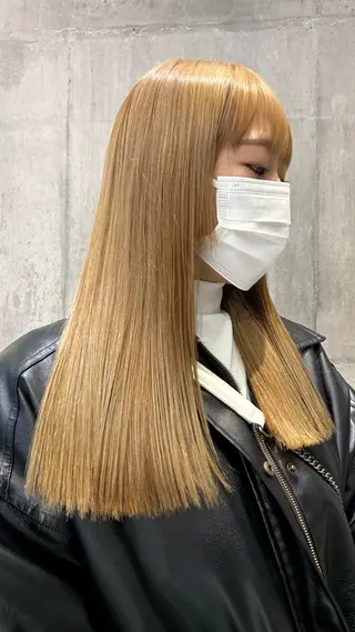 ロング ハイトーンカラー✨️ 艶カラー特化Amiのヘアスタイル