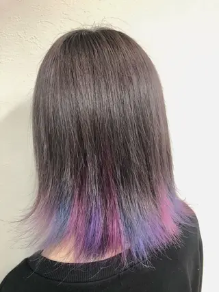 カラー ダブルスキルエクステ /羽エクステ白石宇由のヘアスタイル