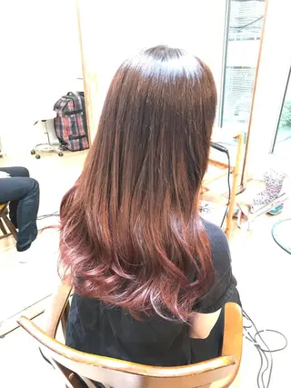 ロング カラー ヘアアレンジ 早朝✨ヘアセット 着付け/清水玲歌のヘアスタイル