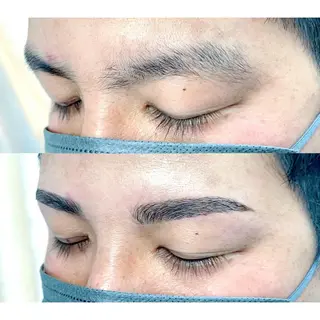 メンズ マツエク・マツパ アイブロウ さっちゃんのまつげ屋さん所属・まつげとまゆげ屋さん SAKIのマツエク・マツパデザイン