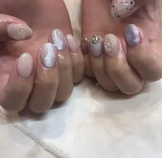 ネイル パラあり！フィルイン 美フォルムのネイルデザイン