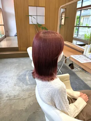 ミディアム カラー WATANABE MISAKIのヘアスタイル