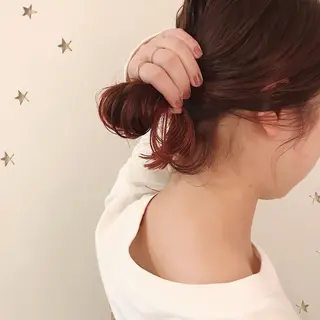 セミロング カラー 市川 千夏のヘアスタイル