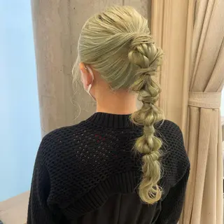 ヘアアレンジ 🍪ﾖｼｲﾊﾙﾈ🍪 ﾗﾍﾞﾝﾀﾞｰｶﾗｰのヘアスタイル