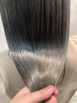 セミロング カラー 宮下 弦也のヘアスタイル
