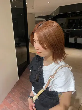 ミディアム マンツーマン 縮毛矯正/マユコのヘアスタイル