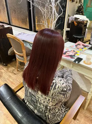 カラー 石澤 萌茄のヘアスタイル